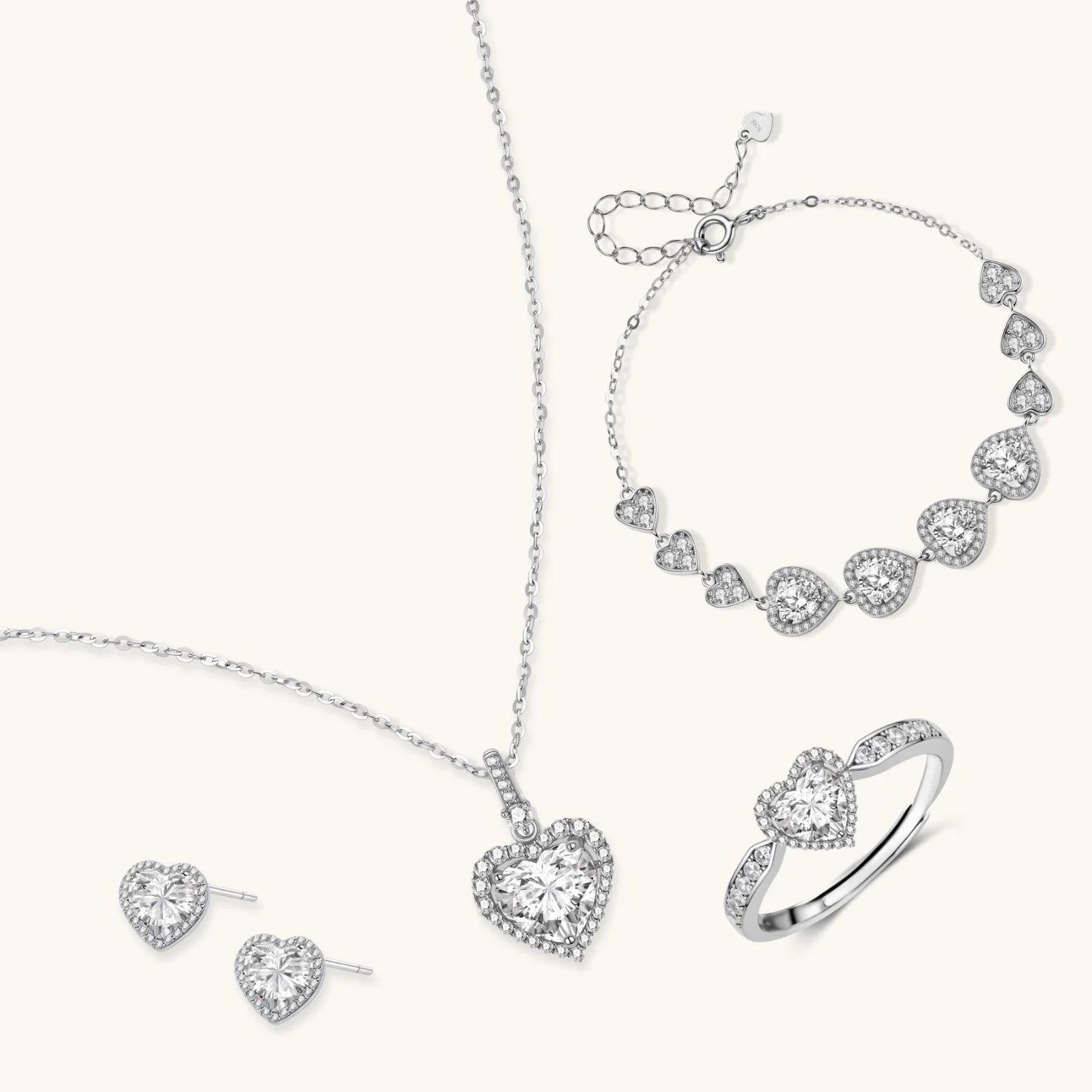 Heart Symphony Moissanite Set - obscura