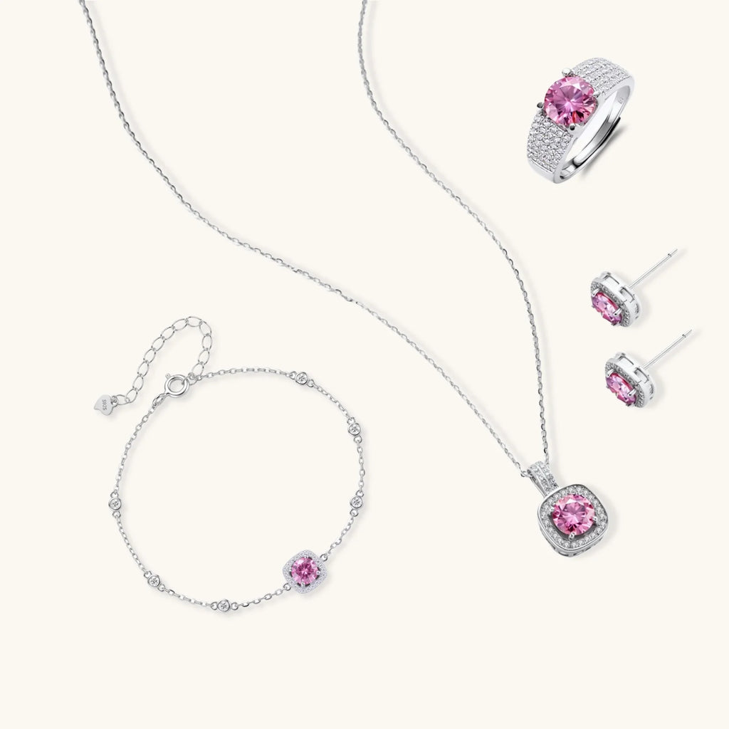 Blush Dreams Moissanite Set - obscura