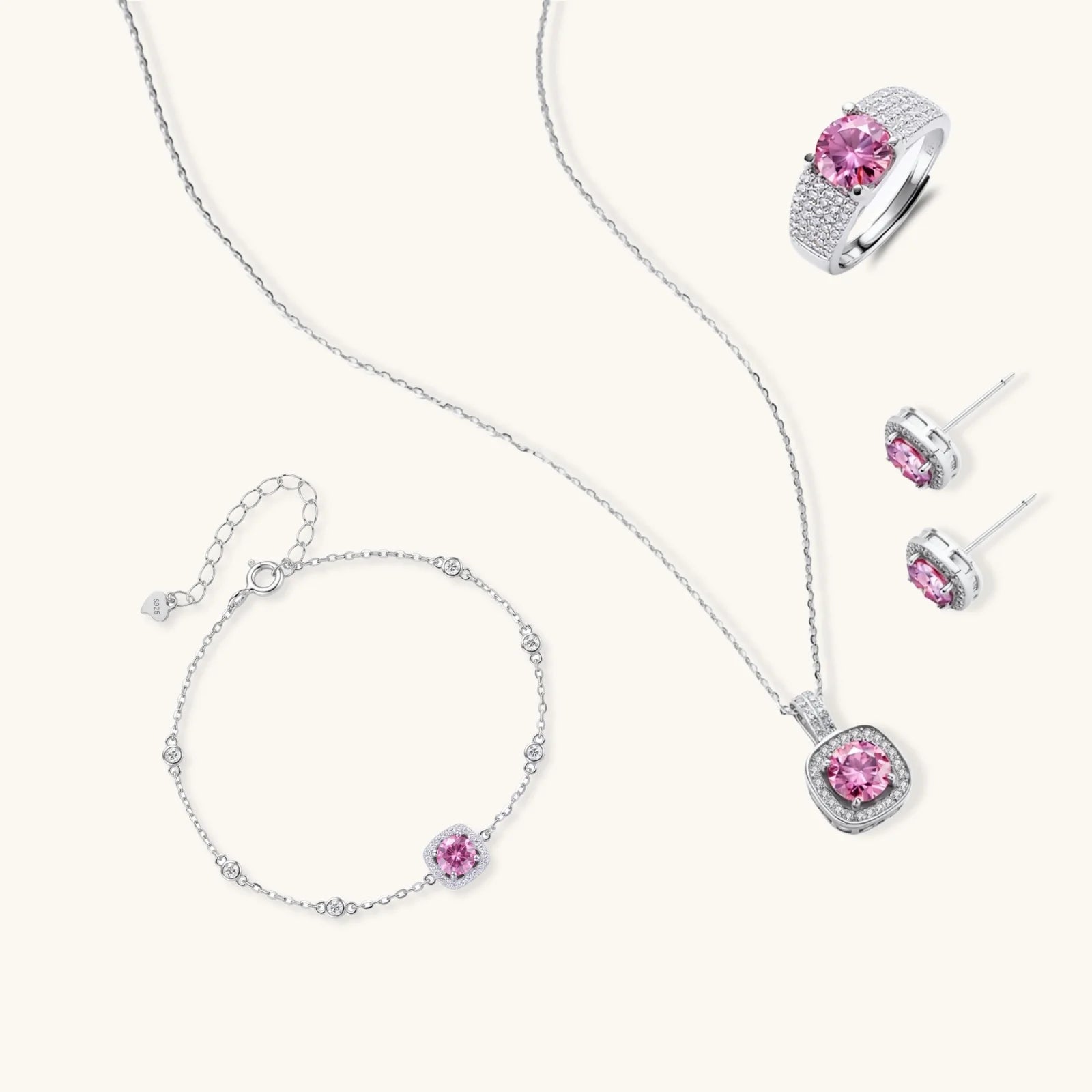 Blush Dreams Moissanite Set - obscura