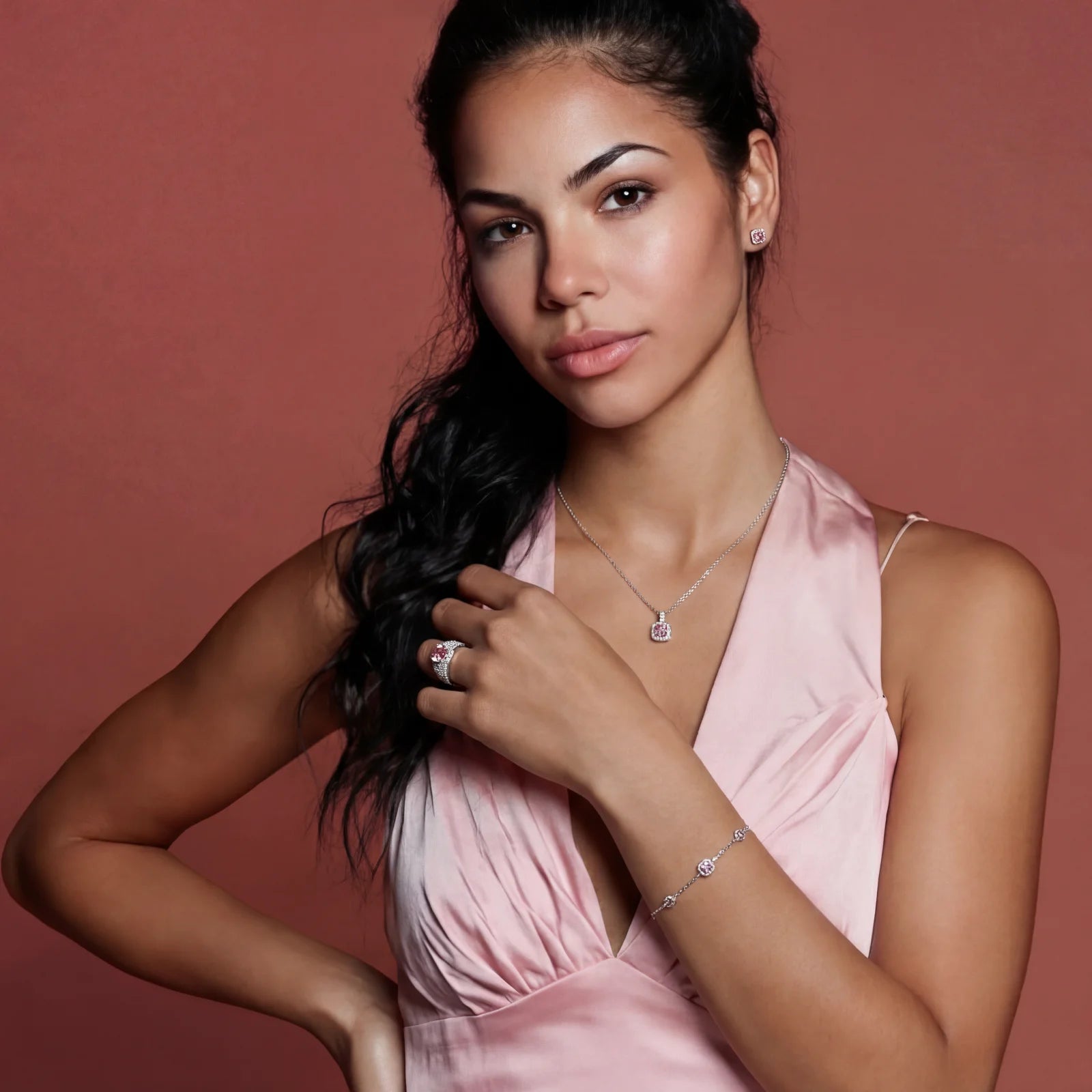 Blush Dreams Moissanite Set - obscura